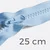 Teilbarer Reißverschluss, 25 cm, in Hellblau B20