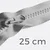 Teilbarer Reißverschluss, 25 cm, in Hellgrau D132