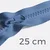 Teilbarer Reißverschluss, 25 cm, in Jeansblau D240