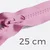 Teilbarer Reißverschluss, 25 cm, in Kräftigem Rosa B57