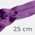 Teilbarer Reißverschluss, 25 cm, in Lila B41