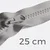 Teilbarer Reißverschluss, 25 cm, in Mausgrau B24