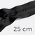 Teilbarer Reißverschluss, 25 cm, in Schwarz B5
