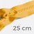 Teilbarer Reißverschluss, 25 cm, in Senf D846
