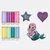 Gütermann Set Sewing Friends Collection 8x100m mit 3 Applikationen