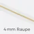 Reißverschluss Meterware Metallisiert Gold 4mm Weiß B3