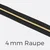 Reißverschluss Meterware Metallisiert Gold 4mm Schwarz B5