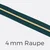 Reißverschluss Meterware Metallisiert Gold 4mm Petrol D103