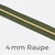 Reißverschluss Meterware Metallisiert Gold 4mm Army D170