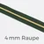 Reißverschluss Meterware Metallisiert Gold 4mm Dunkelgrün D190
