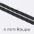 Reißverschluss Meterware Metallisiert Gold 4mm Indigo D196