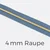 Reißverschluss Meterware Metallisiert Gold 4mm Blassblau D205