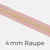 Reißverschluss Meterware Metallisiert Gold 4mm Nude D209