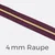 Reißverschluss Meterware Metallisiert Gold 4mm Beere D230