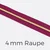 Reißverschluss Meterware Metallisiert Gold 4mm Fuchsia D258