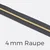 Reißverschluss Meterware Metallisiert Gold 4mm Dunkelgrau D306