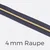 Reißverschluss Meterware Metallisiert Gold 4mm Lilac D319