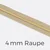 Reißverschluss Meterware Metallisiert Gold 4mm Beige D371