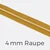 Reißverschluss Meterware Metallisiert Gold 4mm Senf D846