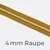 Reißverschluss Meterware Metallisiert Gold 4mm Curry D87