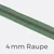 Reißverschluss Meterware Metallisiert Gunmetal 4mm Salbei D100