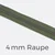 Reißverschluss Meterware Metallisiert Gunmetal 4mm Army D170