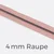 Reißverschluss Meterware Metallisiert Gunmetal 4mm Nude D209