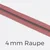 Reißverschluss Meterware Metallisiert Gunmetal 4mm Altrosa D213