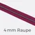 Reißverschluss Meterware Metallisiert Gunmetal 4mm Fuchsia D258