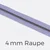 Reißverschluss Meterware Metallisiert Gunmetal 4mm Helles Flieder D268