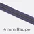 Reißverschluss Meterware Metallisiert Gunmetal 4mm Lilac D319