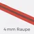 Reißverschluss Meterware Metallisiert Gunmetal 4mm Koralle D816