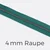 Reißverschluss Meterware Metallisiert Gunmetal 4mm Dunkles Türkis D877