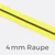 Reißverschluss Meterware Metallisiert Gunmetal 4mm Neongelb PT803