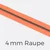 Reißverschluss Meterware Metallisiert Gunmetal 4mm Neonorange PT805