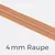 Reißverschluss Meterware Metallisiert Kupfer 4mm Apricot D114
