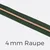 Reißverschluss Meterware Metallisiert Kupfer 4mm Dunkelgrün D190