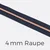 Reißverschluss Meterware Metallisiert Kupfer 4mm Indigo D196