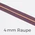 Reißverschluss Meterware Metallisiert Kupfer 4mm Blasslila D206