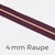 Reißverschluss Meterware Metallisiert Kupfer 4mm Beere D230