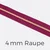 Reißverschluss Meterware Metallisiert Kupfer 4mm Fuchsia D258