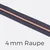 Reißverschluss Meterware Metallisiert Kupfer 4mm Lilac D319