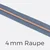 Reißverschluss Meterware Metallisiert Kupfer 4mm Pastellblau D339