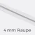 Reißverschluss Meterware Metallisiert Silber 4mm Weiß B3
