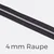 Reißverschluss Meterware Metallisiert Silber 4mm Anthrazit B39