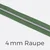 Reißverschluss Meterware Metallisiert Silber 4mm Salbei D100