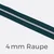 Reißverschluss Meterware Metallisiert Silber 4mm Petrol D103