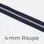 Reißverschluss Meterware Metallisiert Silber 4mm Indigo D196