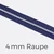 Reißverschluss Meterware Metallisiert Silber 4mm Dunkles Flieder D321