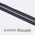 Reißverschluss Meterware Metallisiert Silber 4mm Lilac D319